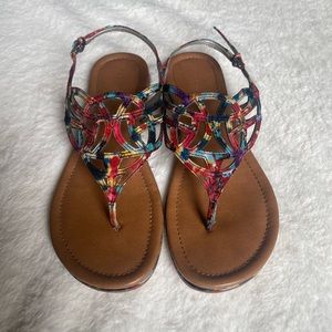 Kelly and Katie colorful sandals, size 7